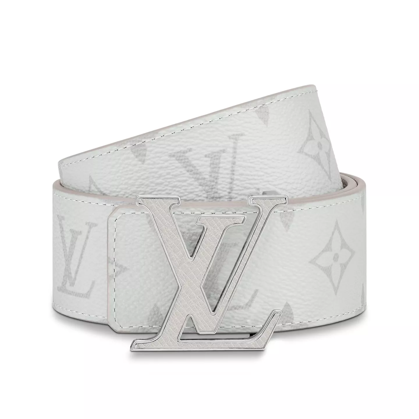 Cheap Louis Vuitton M0158U White LV Initiales 40mm Reversible Belt 0119