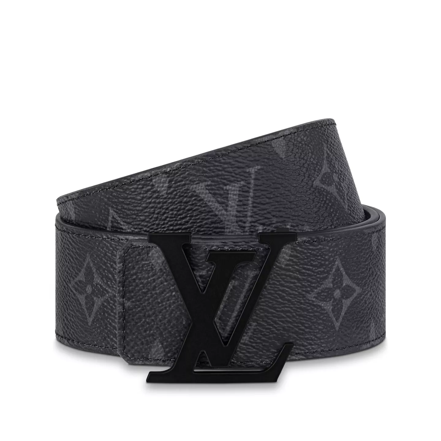 Cheap Louis Vuitton M0449U LV Initiales 40mm Matte Black Belt 0119