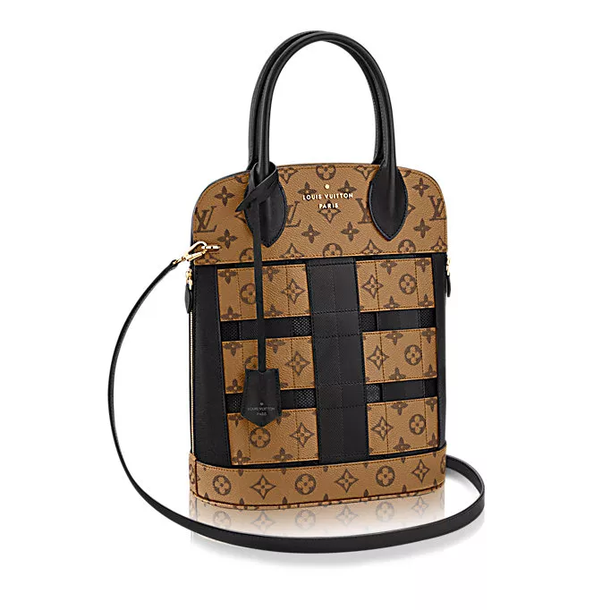 Louis Vuitton Monogram REVERSE CANVAS TRESSAGE TOTE M44113 0113