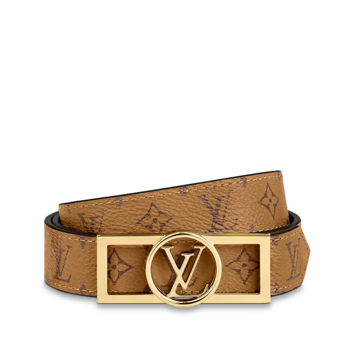 Cheap Louis Vuitton M0203U Autres Toiles Monogram Dauphine 25mm Reversible Belt 0124