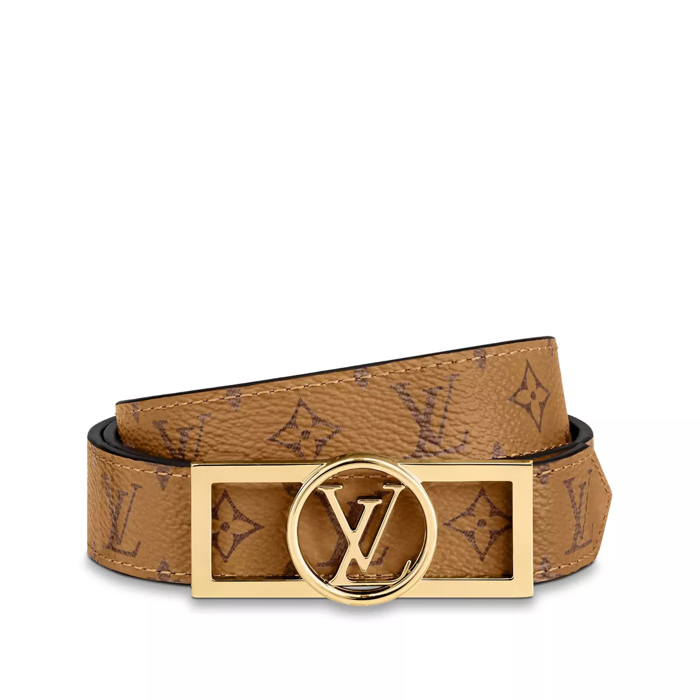 Cheap Louis Vuitton M0203U Autres Toiles Monogram Dauphine 25mm Reversible Belt 0119