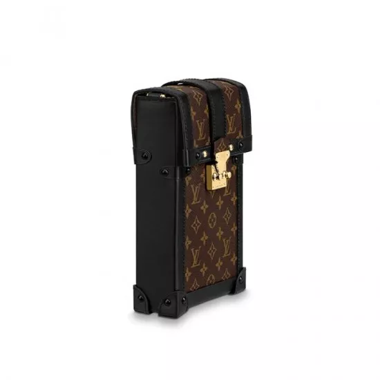 Cheap Louis Vuitton Vertical Trunk Pochette Brown M67873 Black M63913 0117