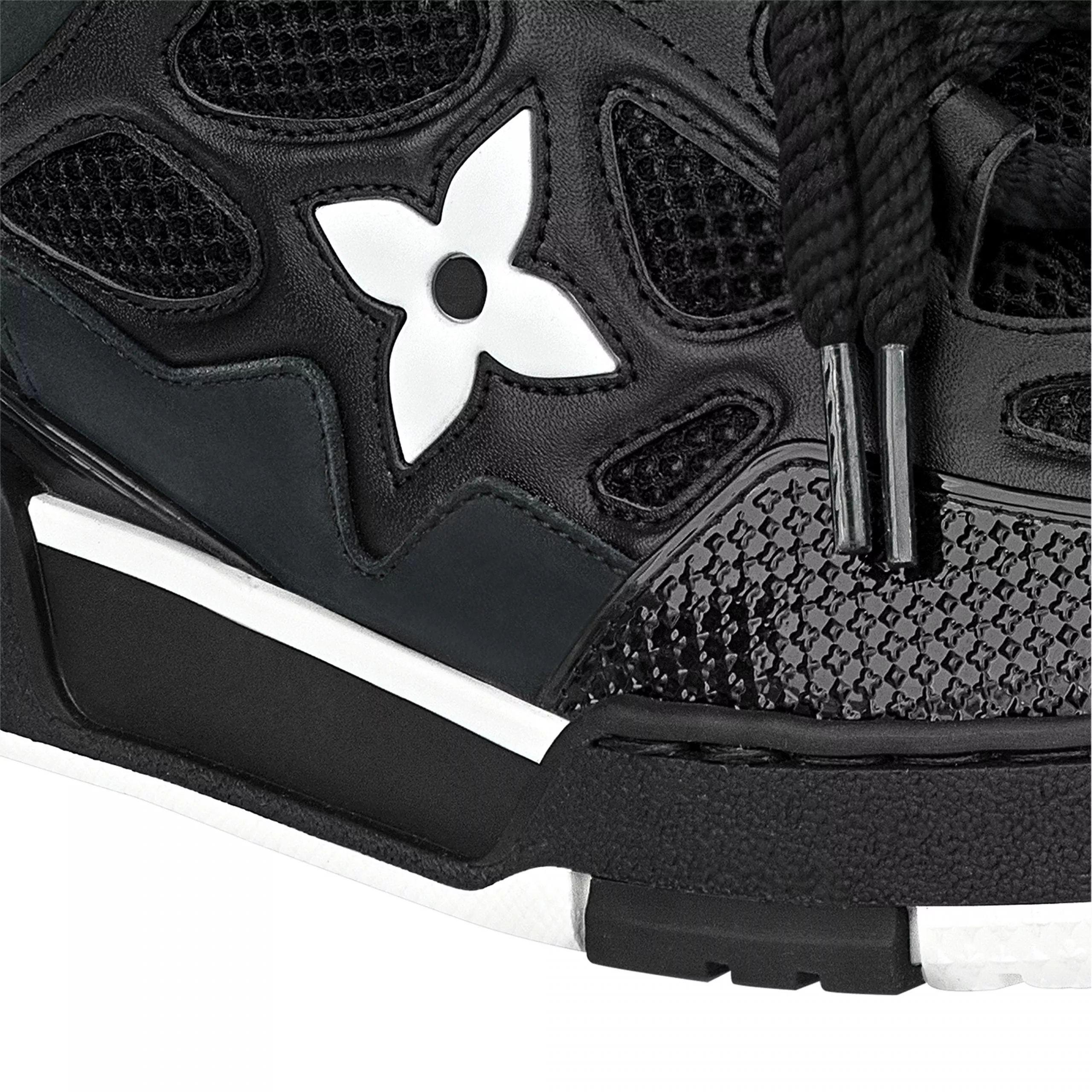 Cheap Louis Vuitton LV Skate Sneaker Since 54 Monogram Flowers Black 1AARR0 0115