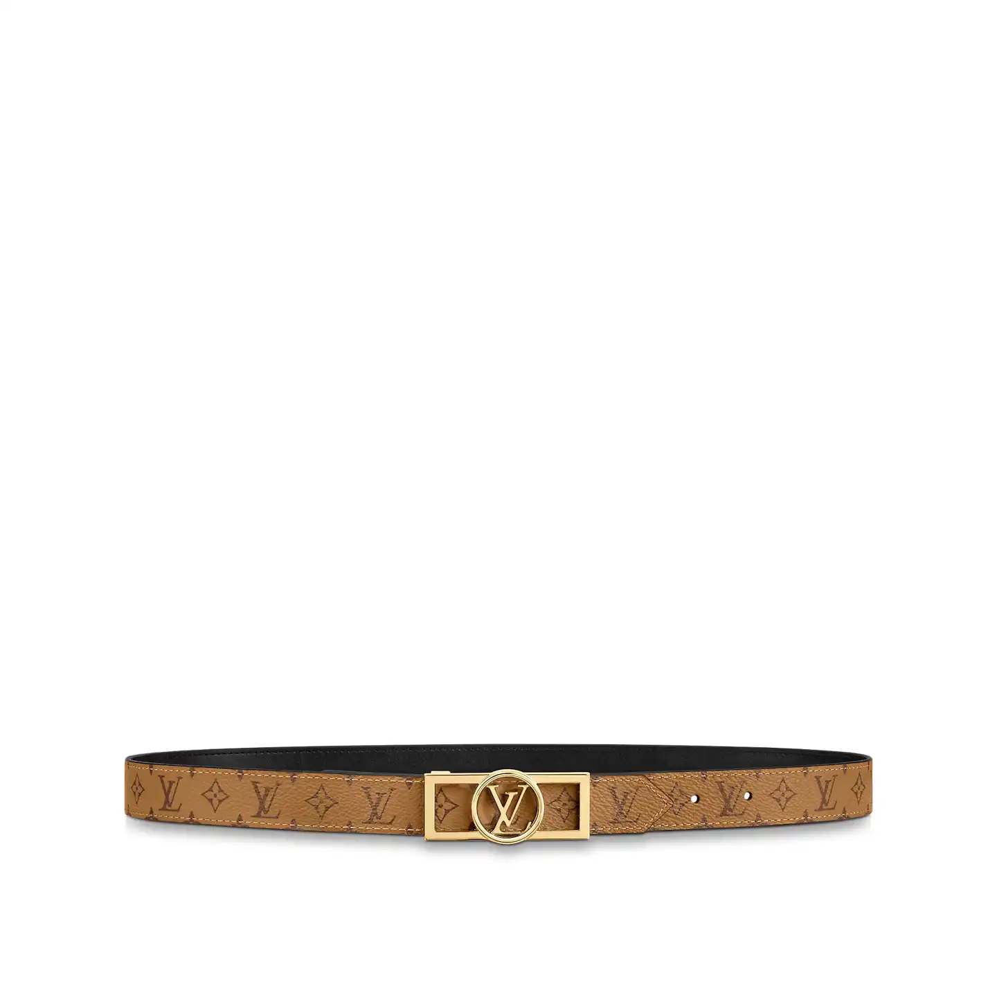 Louis Vuitton M0203U Autres Toiles Monogram Dauphine 25mm Reversible Belt 0124