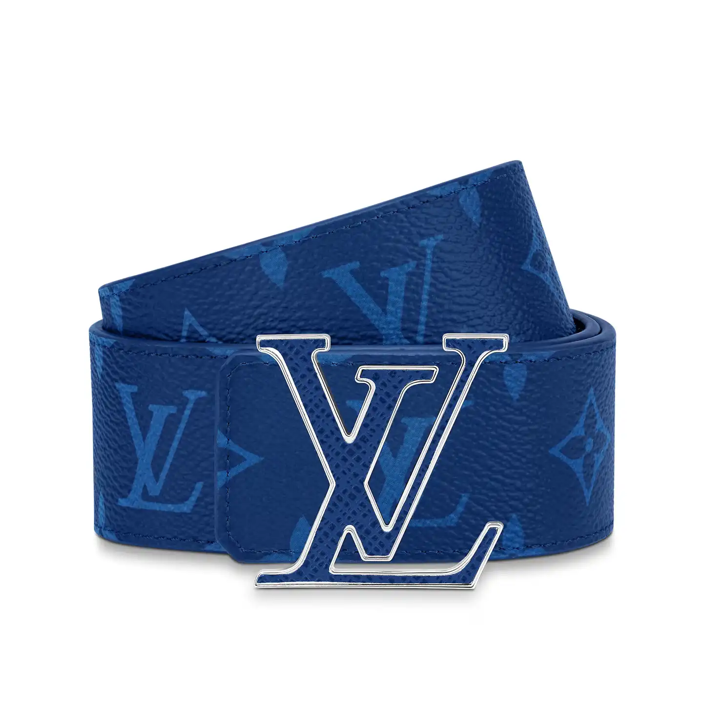 Cheap Louis Vuitton M0159U Blue LV Initiales 40mm Reversible Belt 0124