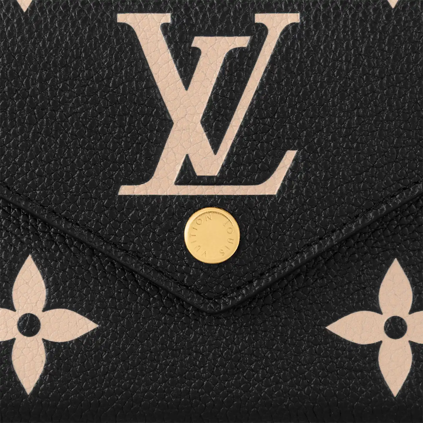 Cheap Louis Vuitton Black Beige M80968 Victorine Wallet 0125