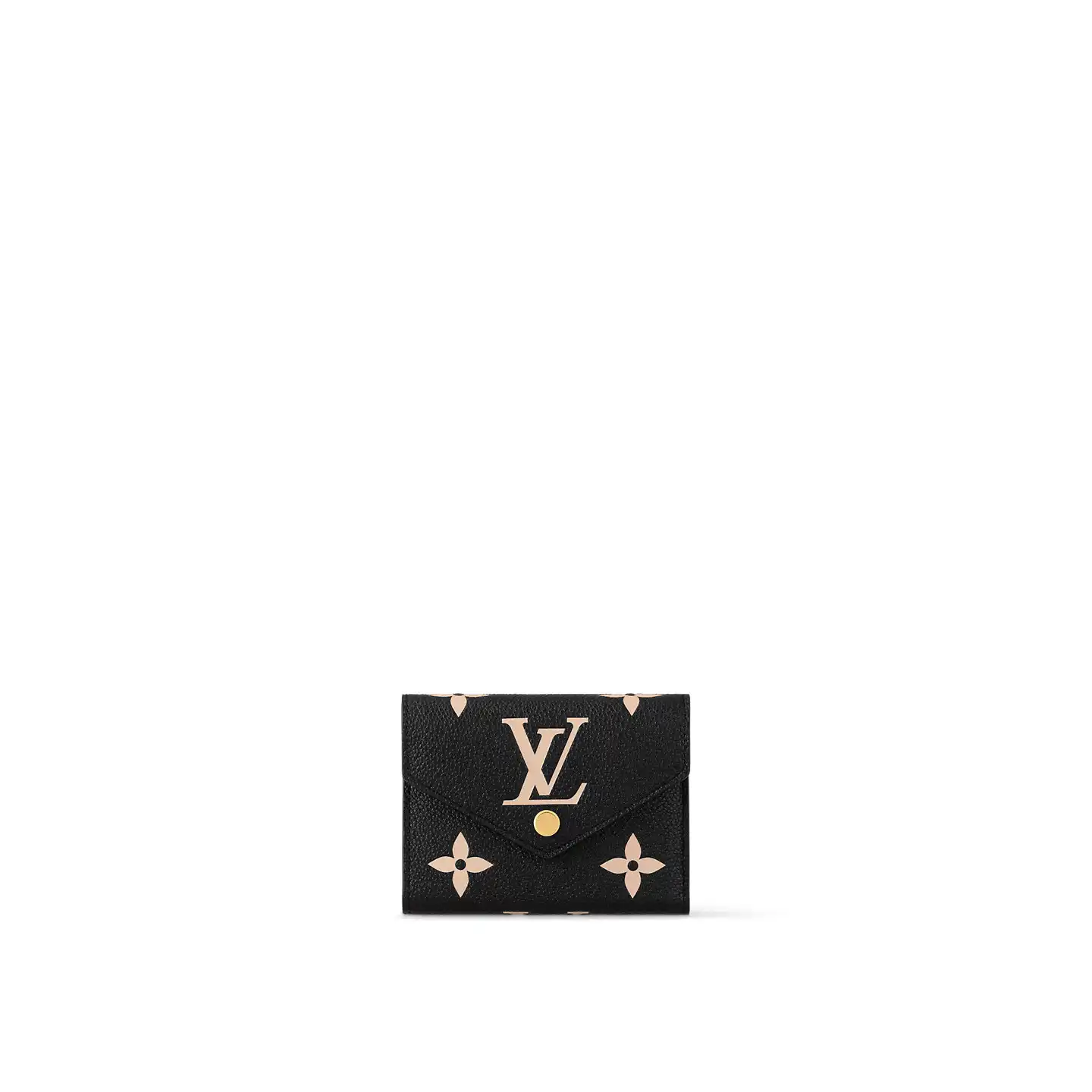 Louis Vuitton Black Beige M80968 Victorine Wallet 0127