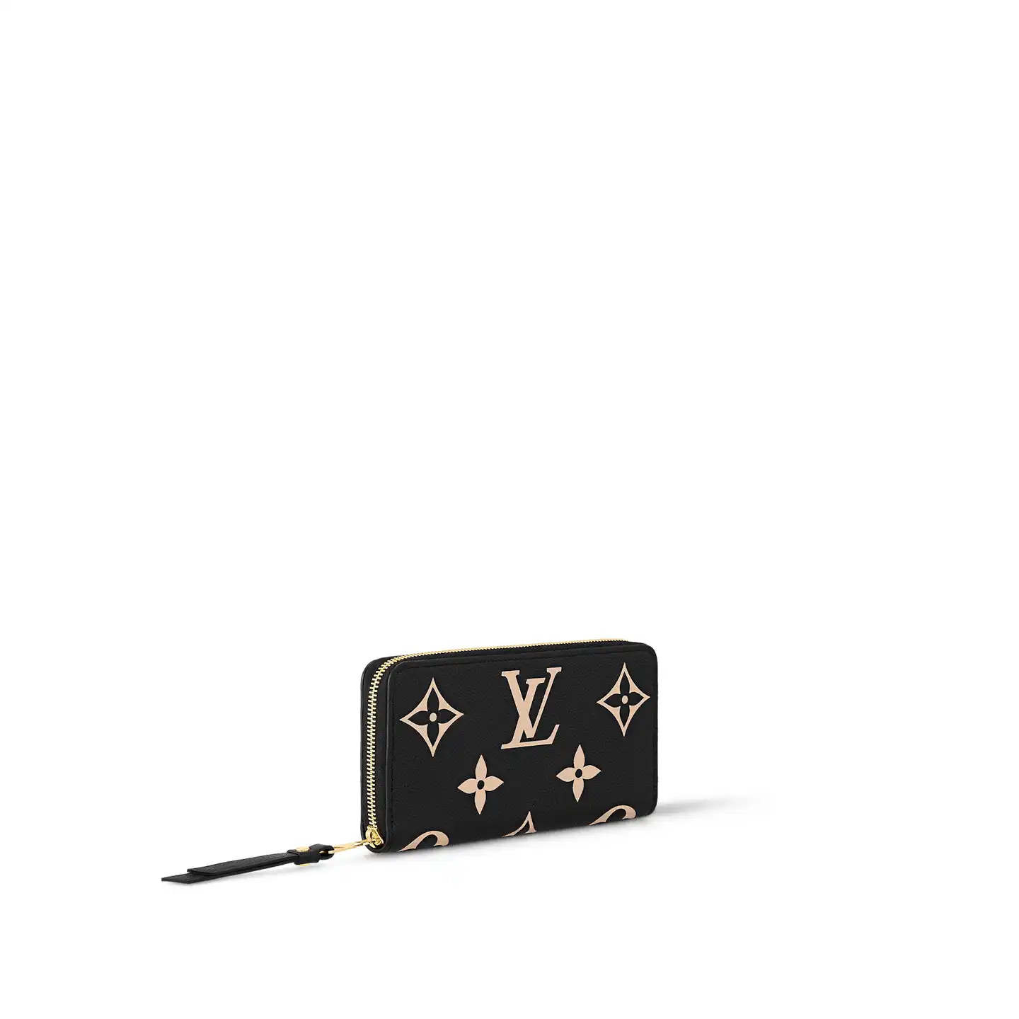 Cheap Louis Vuitton Black Beige M80481 Zippy Wallet 0125