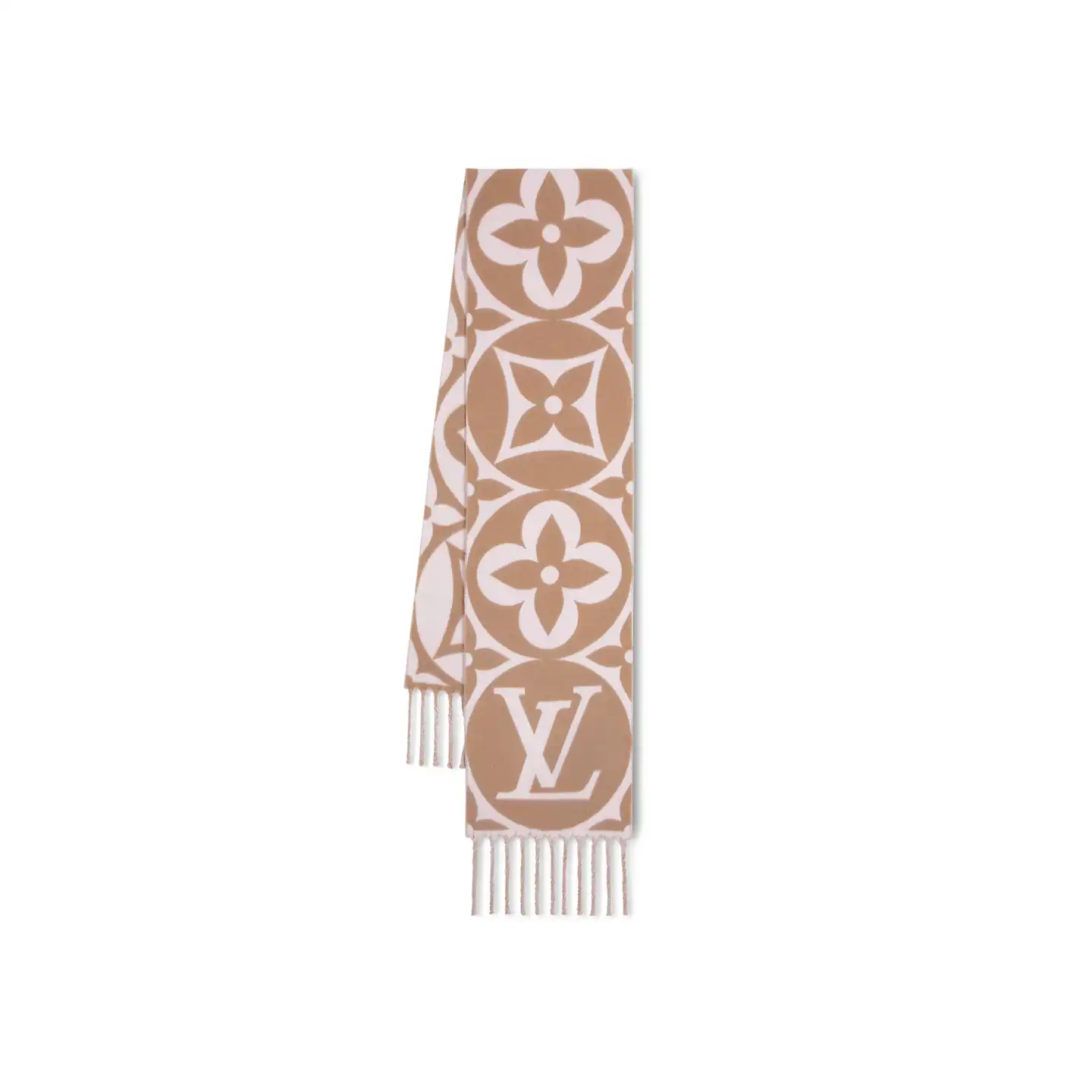 Cheap Louis Vuitton Beige Rose M79213 FLIGHT MODE LV Medallion Scarf 0130