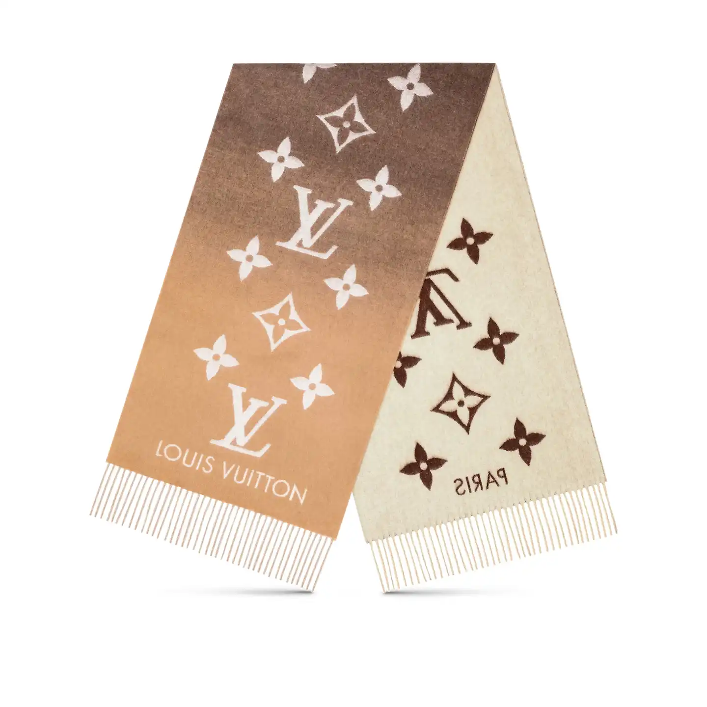 Louis Vuitton Beige M73675 Reykjavik Gradient Scarf 0130