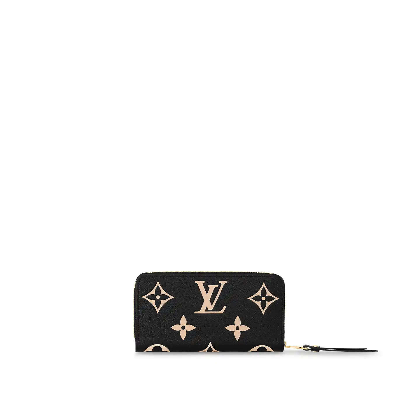 Cheap Louis Vuitton Black Beige M80481 Zippy Wallet 0125