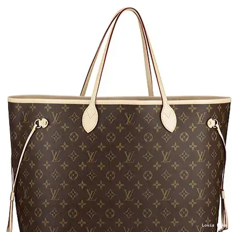 Cheap Vuitton M40157 Louis Shoulder Bag Canvas Neverfull Monogram GM 0220