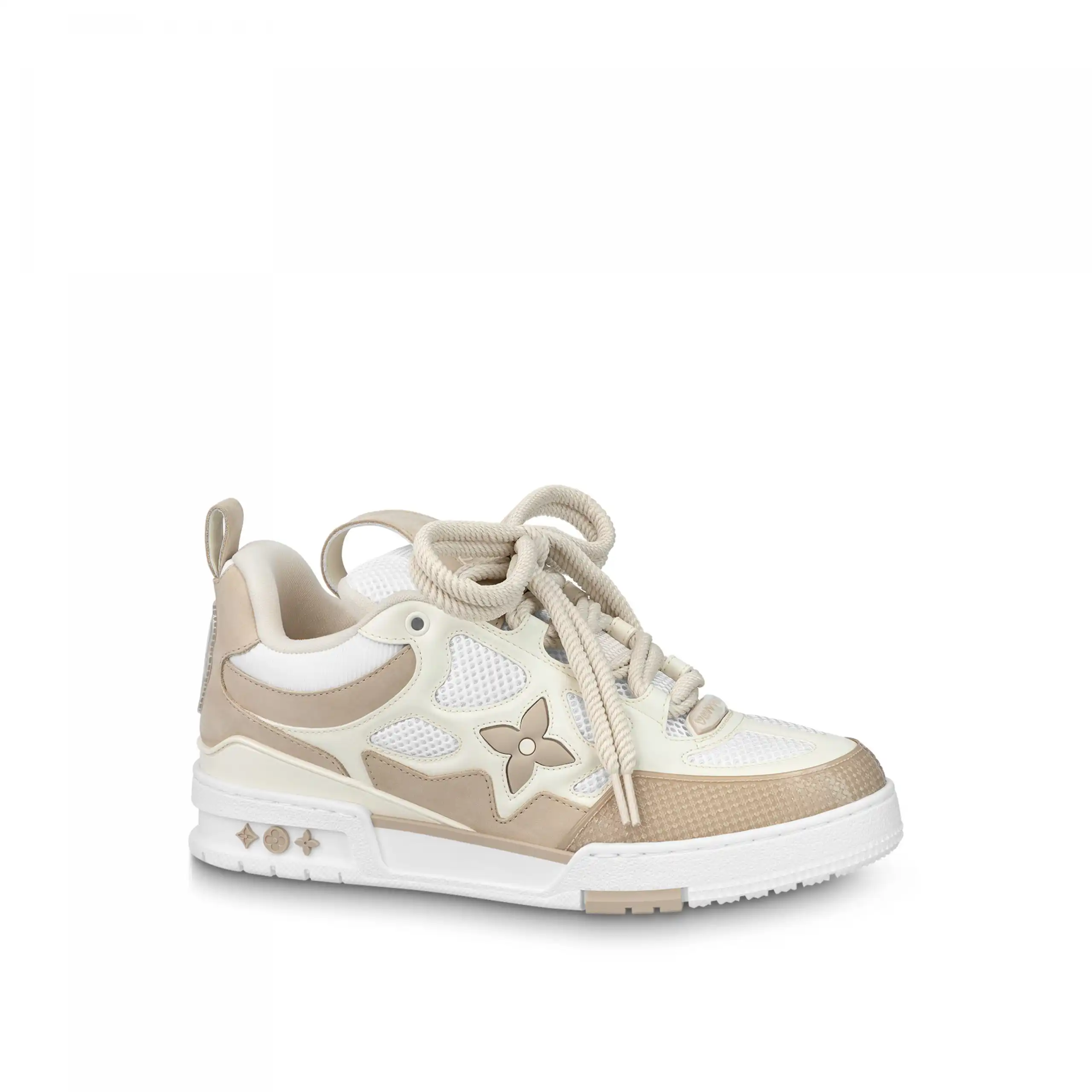 Cheap Louis Vuitton LV Skate Sneaker Since 54 Monogram Flowers Beige 1AARQG 0204