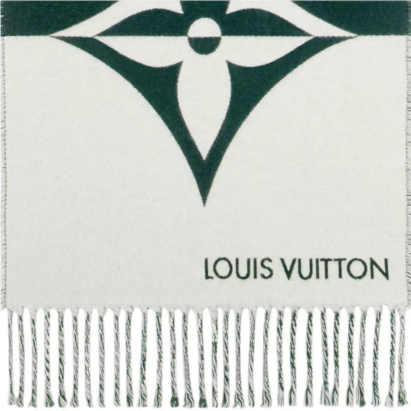 Cheap Louis Vuitton Dark Green M79139 Graphic Dual Scarf 0202