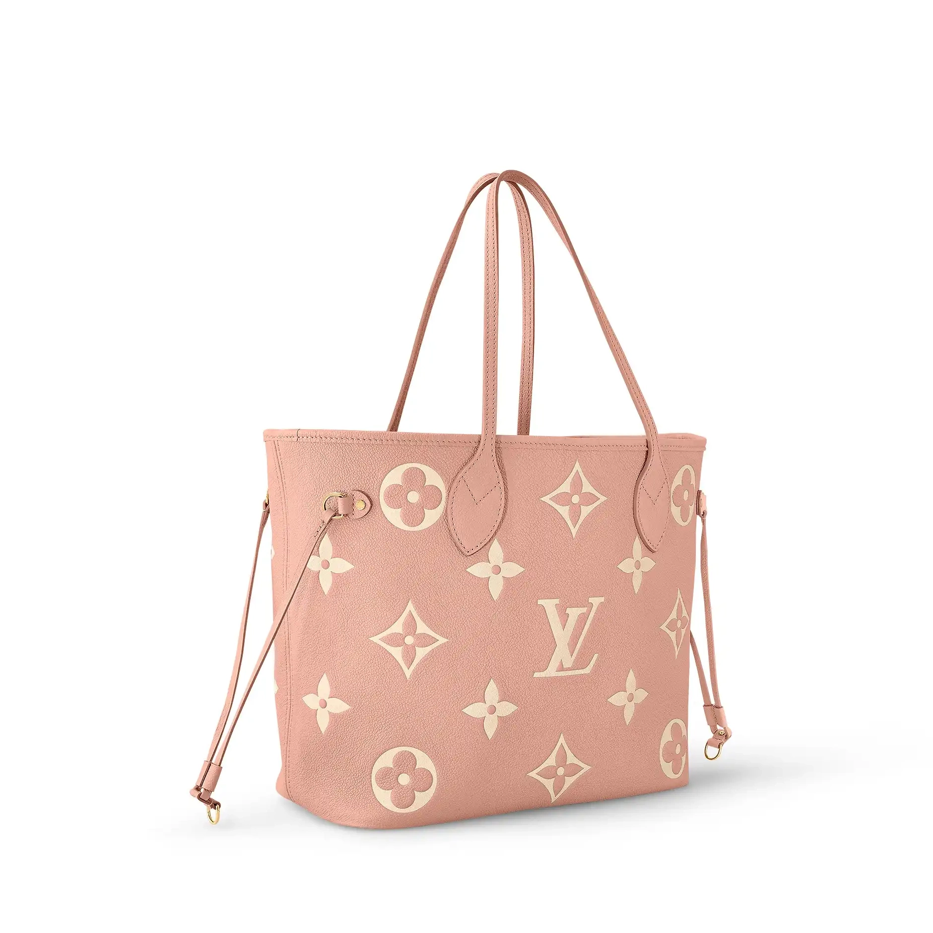 Cheap MM Cream Vuitton  M46329  Trianon Neverfull Pink Louis 0223