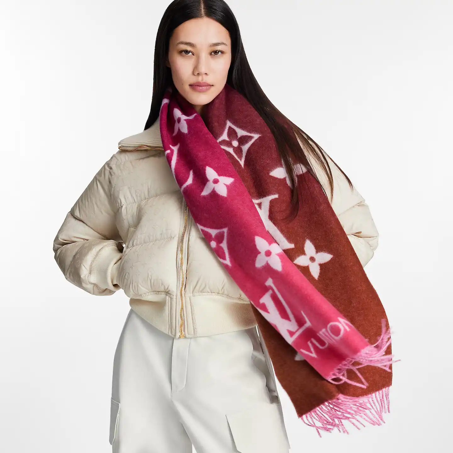 Cheap Louis Vuitton Grenadine M79506 Reykjavik Gradient Scarf 0202