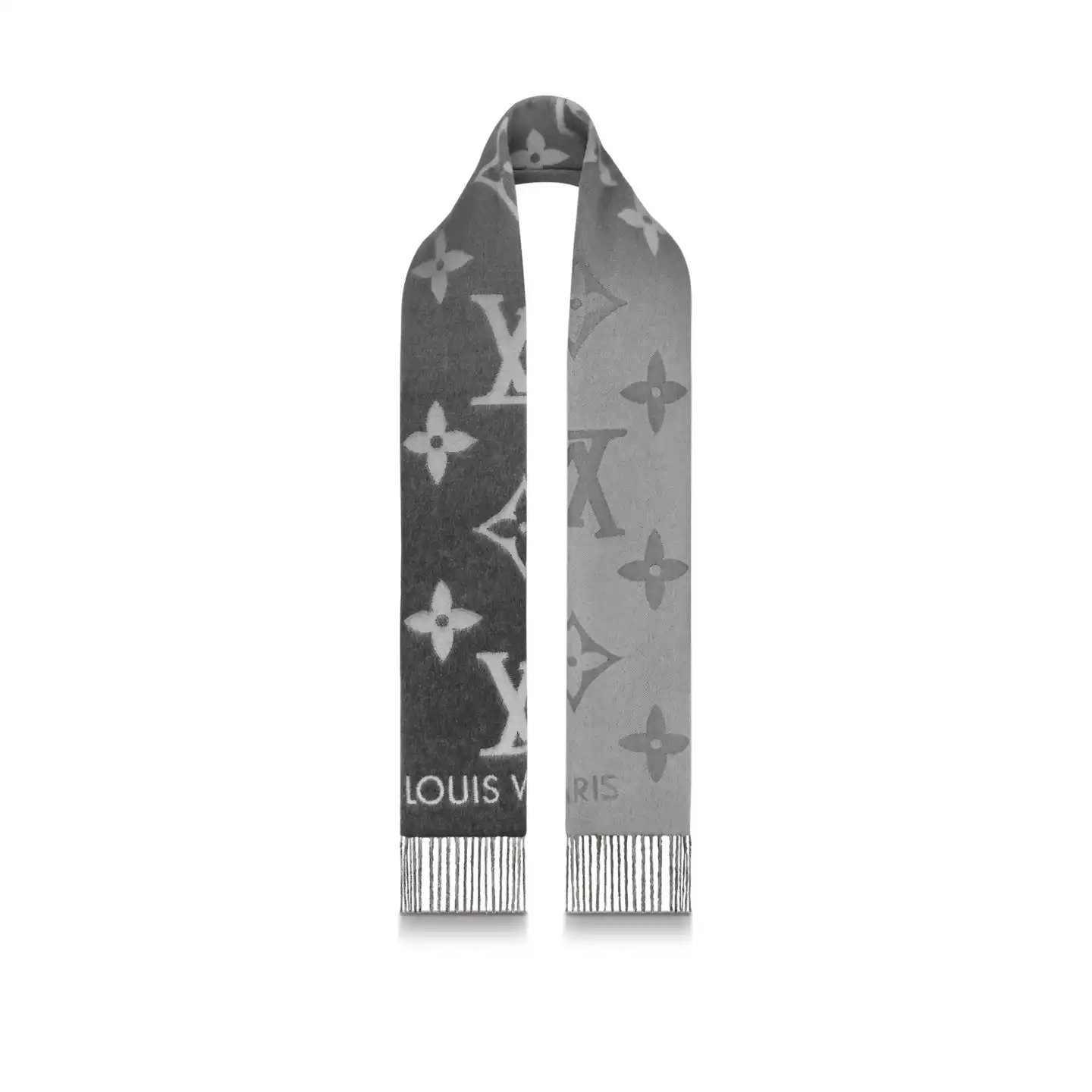 Cheap Louis Vuitton Grey M76336 Reykjavik Gradient Scarf 0202