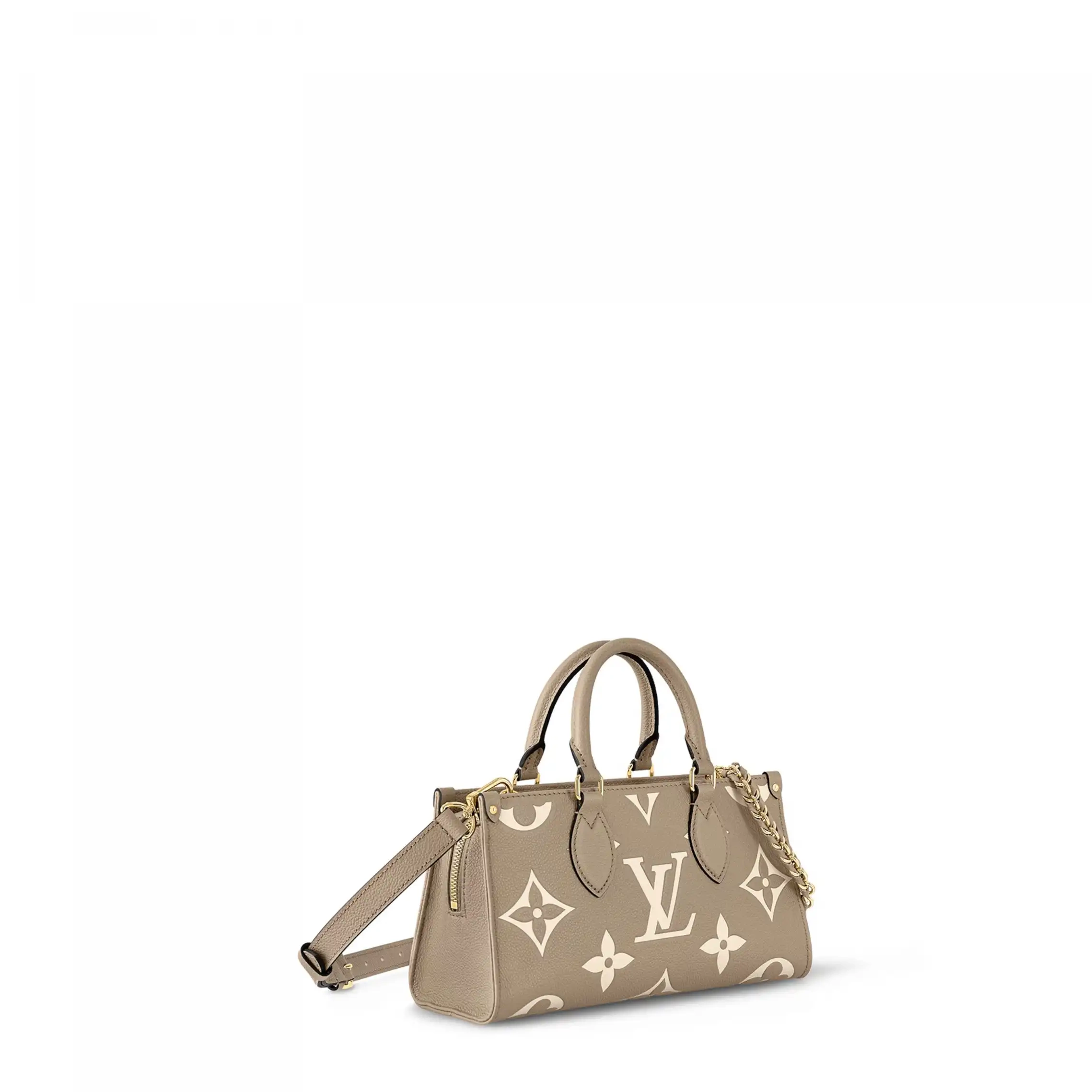 Cheap Louis OnTheGo Cream Dove Bicolor East Leather West Empreinte M23641 Monogram Vuitton 0214