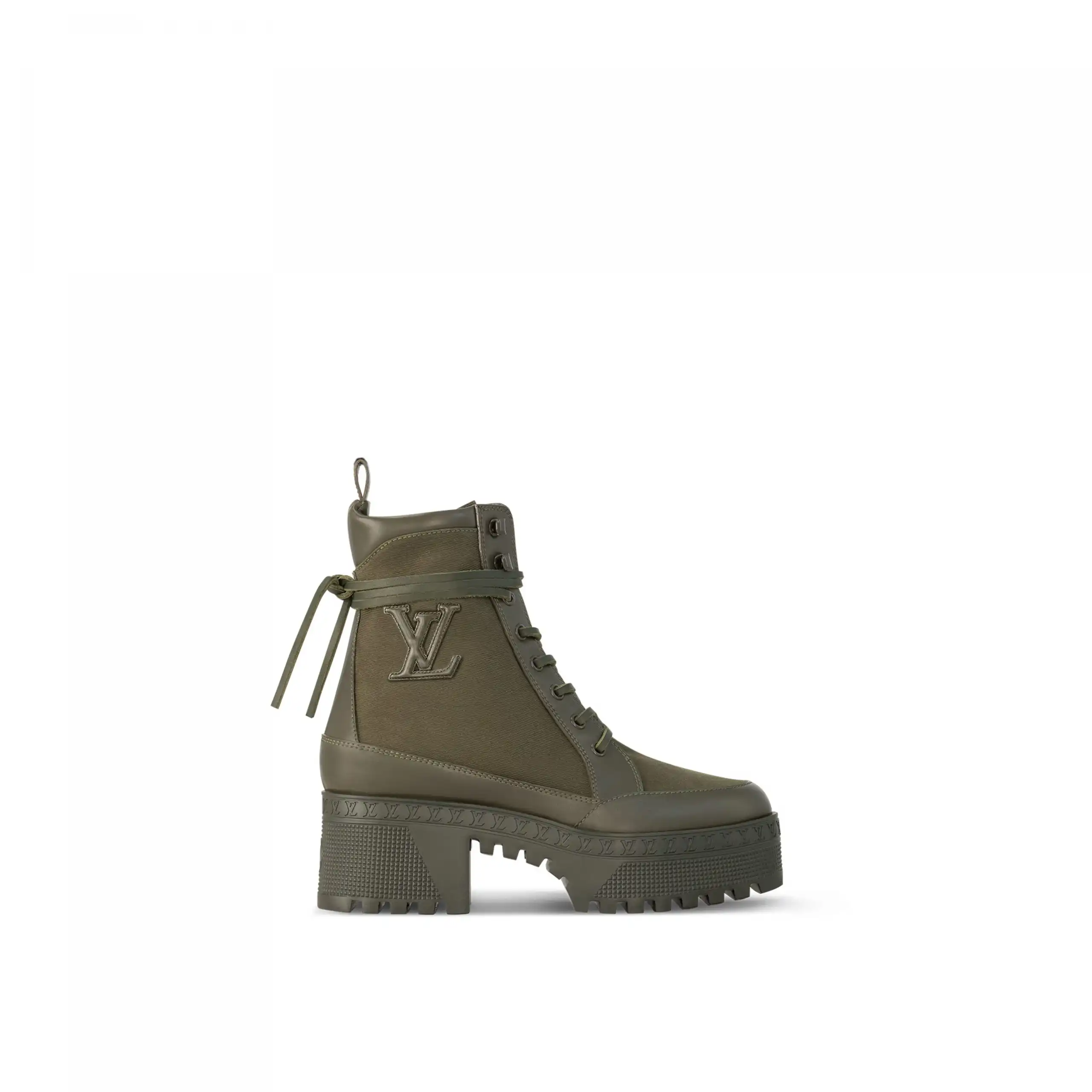 Cheap Louis Vuitton Laureate Platform Desert Boot Khaki Green 1AC7S9 0204