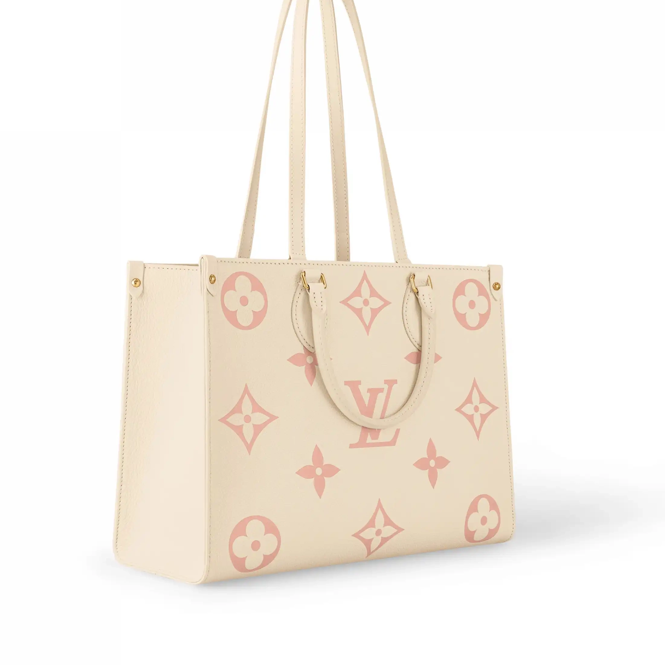 Cheap MM Louis Rose Vuitton Crème Trianon M21575 OnTheGo 0218