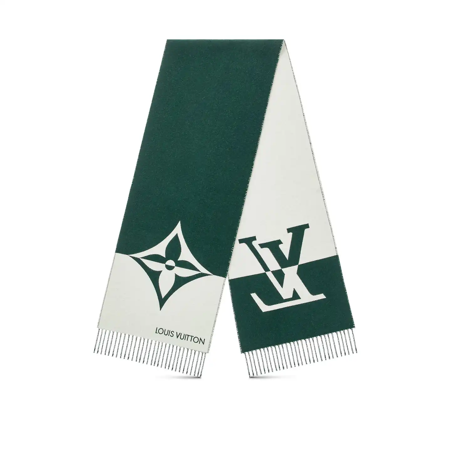 Cheap Louis Vuitton Dark Green M79139 Graphic Dual Scarf 0202