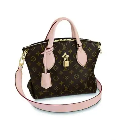 Cheap Louis BB Vuitton M44351 Zipped M44359 Flower Tote Pink Black 0217