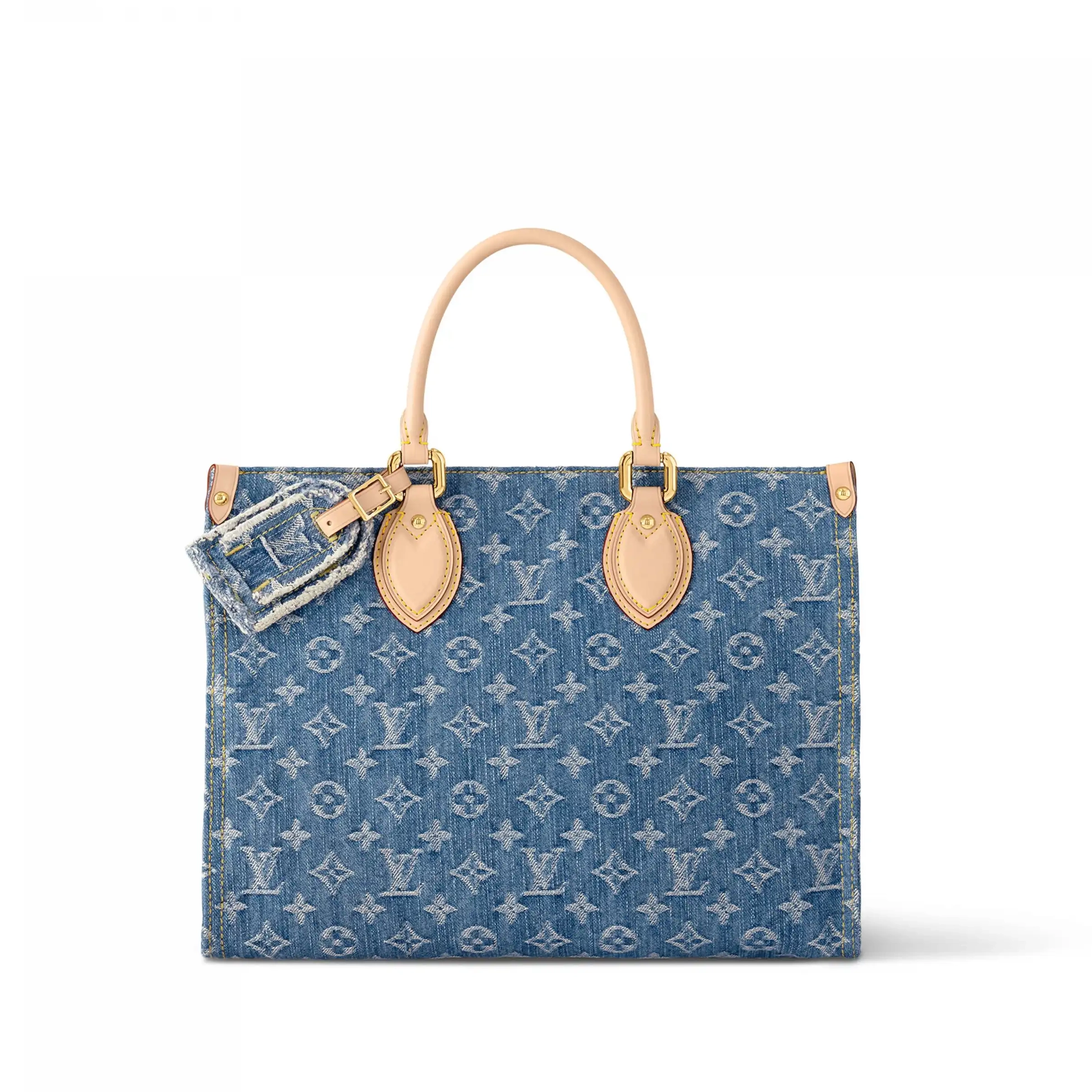 OnTheGo Denim M46871 Vuitton Louis MM Blue 0306